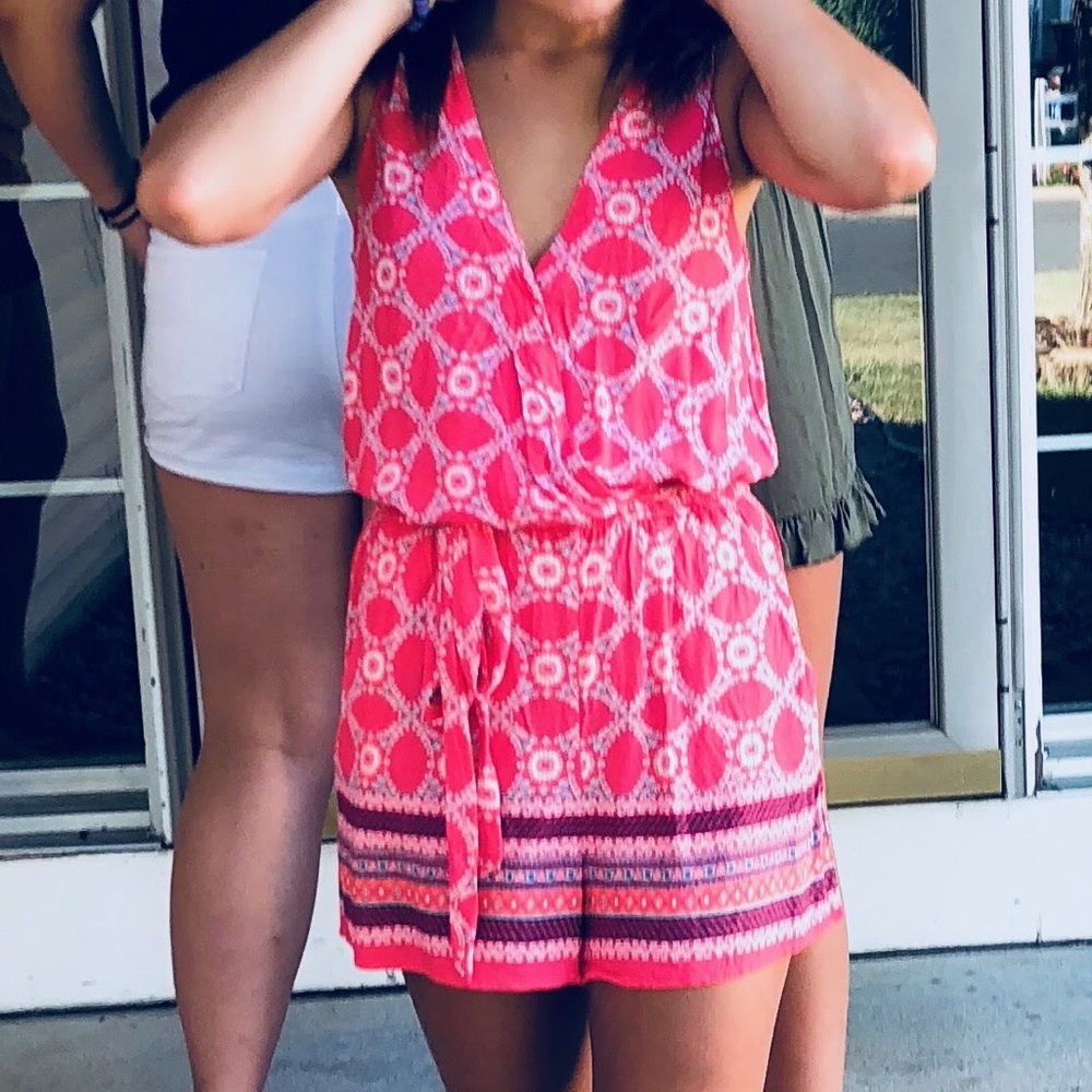 Floral/paisley romper